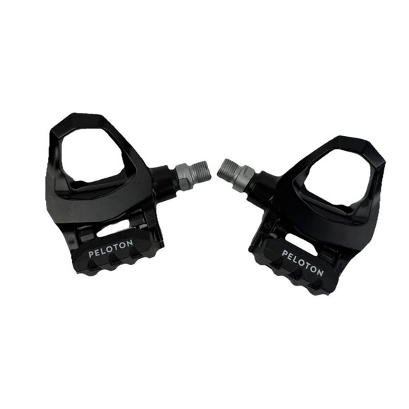 Peloton Stainless Steel Black Spindle Clipless Bike Pedals - Picture 1 of 6